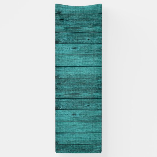 blauw hout spandoek (Verticaal)