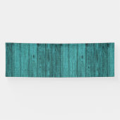 blauw hout spandoek (Horizontaal)