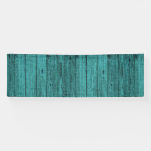 blauw hout spandoek