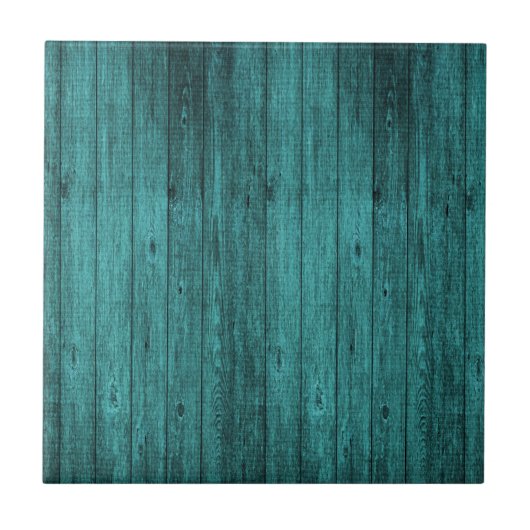 blauw hout tegeltje (Voorkant)