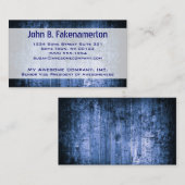 Blauw hout Visitekaartje (Voorkant / Achterkant)