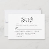 Blauw Hout Wedding RSVP (Voorkant)