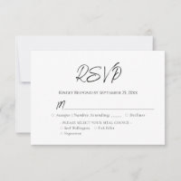 Blauw Hout Wedding RSVP
