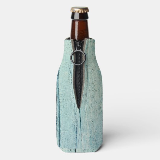 Blauw hout Welkom in het meer Flesjeskoeler (Fles Achterkant)