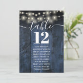 Blauw Houten Strijklichten Lijstnummer Zittingsgra Kaart (Staand voorkant)