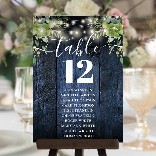 Blauw Houten Strijklichten Lijstnummer Zittingsgra Kaart