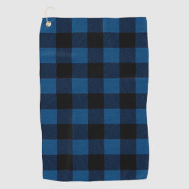 Blauw Houthakkerskaro Golfhanddoek