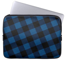 Blauw Houthakkerskaro Laptop Sleeve