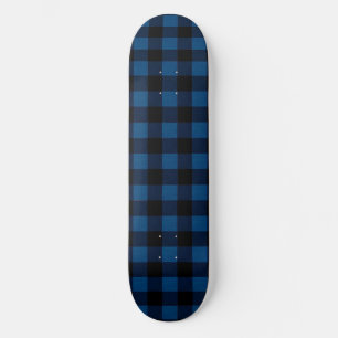 Blauw Houthakkersruitjes Persoonlijk Skateboard