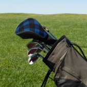 Blauw houtvester karostof golfheadcover (Insitu)