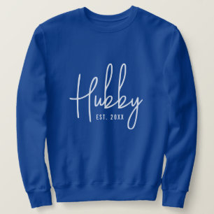 Blauw hubby sweatshirt cadeau voor man