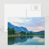 Blauw huis briefkaart (Voorkant / Achterkant)