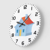 Blauw huis grote klok (Hoek)