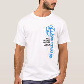 Blauw Huis Handyman Gereedschap T-shirt (Voorkant)