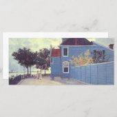 Blauw huis in Zaandam door Claude Monet (Voorkant / Achterkant)