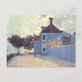 Blauw huis in Zaandam door Claude Monet Briefkaart (Voorkant)