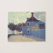 Blauw huis in Zaandam door Claude Monet Legpuzzel (Horizontaal)