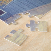 Blauw huis in Zaandam door Claude Monet Legpuzzel (Zijkant)