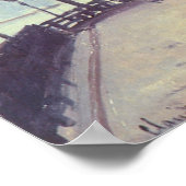 Blauw huis in Zaandam door Claude Monet Poster (Hoek)