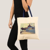 Blauw huis in Zaandam door Claude Monet Tote Bag (Voorkant (product))