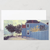 Blauw huis in Zaandam van Claude Monet (Voorkant / Achterkant)