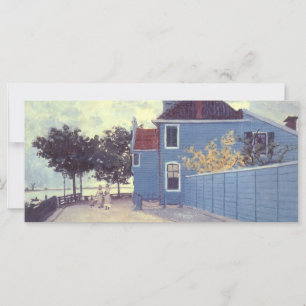 Blauw huis in Zaandam van Claude Monet