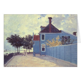 Blauw huis in Zaandam van Claude Monet