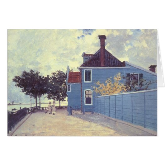 Blauw huis in Zaandam van Claude Monet (Voorkant Horizontaal)