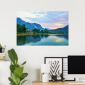 Blauw huis poster (Thuiskantoor)