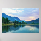 Blauw huis poster (Voorkant)