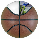 Blauw huis schilderen basketbal (Rechts)