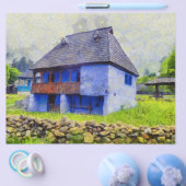 Blauw huis schilderen flyer (Enkel)