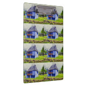 Blauw huis schilderen klembord (Rechts)