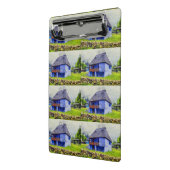 Blauw huis schilderen mini klembord (Angled2)
