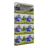Blauw huis schilderen mini klembord (Schuin)