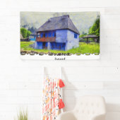 Blauw huis schilderen spandoek (Insitu)