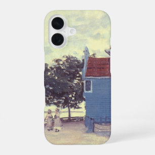 Blauw huis te Zaandam door Claude Monet iPhone 16 Hoesje