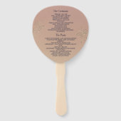 Blauw Huwelijk Handwaaier (Achterkant)