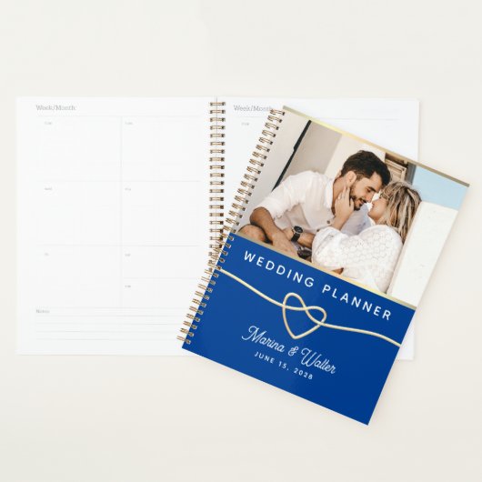 Blauw Huwelijksplanner Fotoboek Planner (Display)