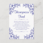 Blauw Huwelijksreis Fonds Informatiekaartje (Voorkant)