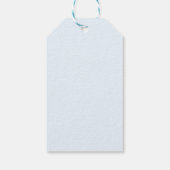 Blauw Hydrangea Baby Shower Bedankt Cadeaulabel (Achterkant)