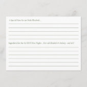 Blauw Hydrangea bloemenrecept Informatiekaartje (Achterkant)