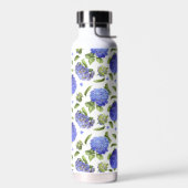 Blauw Hydrangea Bloemontwerp Waterfles (Links)