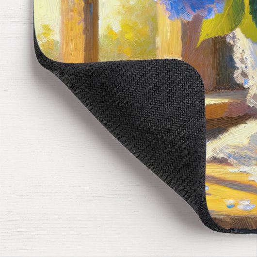 Blauw Hydrangea Boeket Muismat (Hoek)