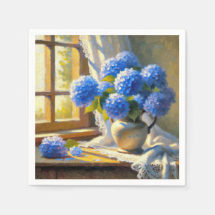 Blauw Hydrangea Boeket Servet