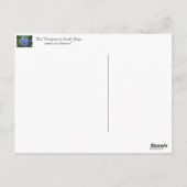 Blauw - Hydrangea Briefkaart (Achterkant)