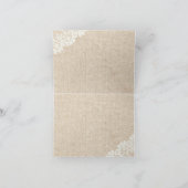 Blauw Hydrangea Kant en Jute Bedankt (Binnen)