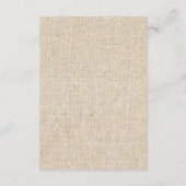 Blauw Hydrangea Kant & Jute Ontvangst Informatiekaartje (Achterkant)