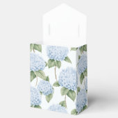 Blauw Hydrangea Patroon Waterverf Bloem Botanisch Bedankdoosjes (Geopend)
