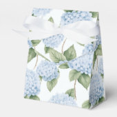 Blauw Hydrangea Patroon Waterverf Bloem Botanisch Bedankdoosjes (Voorkant Zijde)